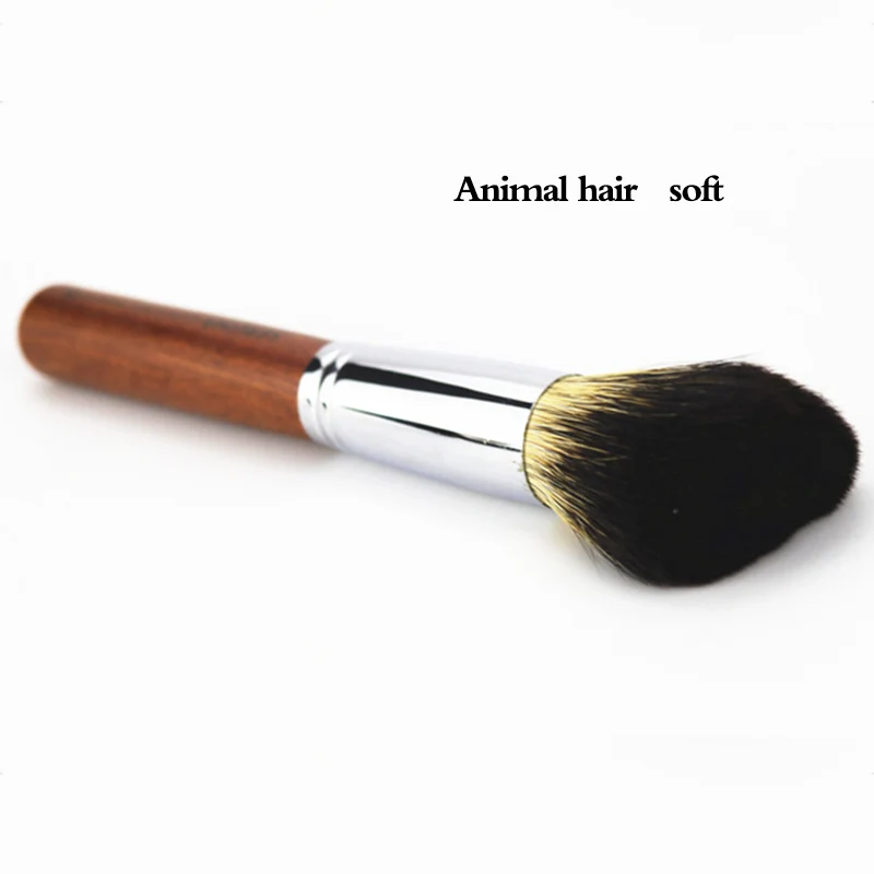 Brosse de visage en poils d'animaux de haute qualité, douce et agréable pour la peau, accessoires de maquillage pour Salon de coiffure, outils de coiffure