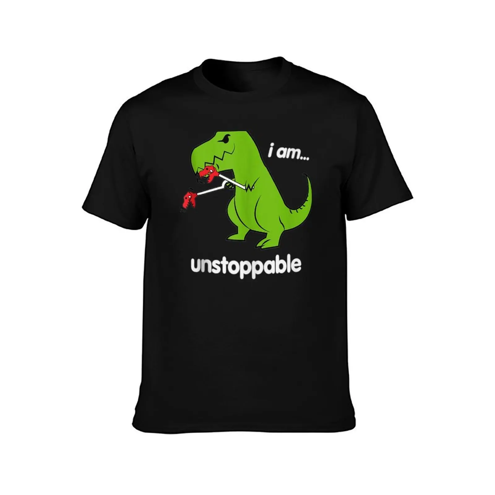 I Am Unstoppable T-Rex Dinosaur Dino Cool Cute Humor Funny T-Shirt Plus Size Everyday Tee Shirt