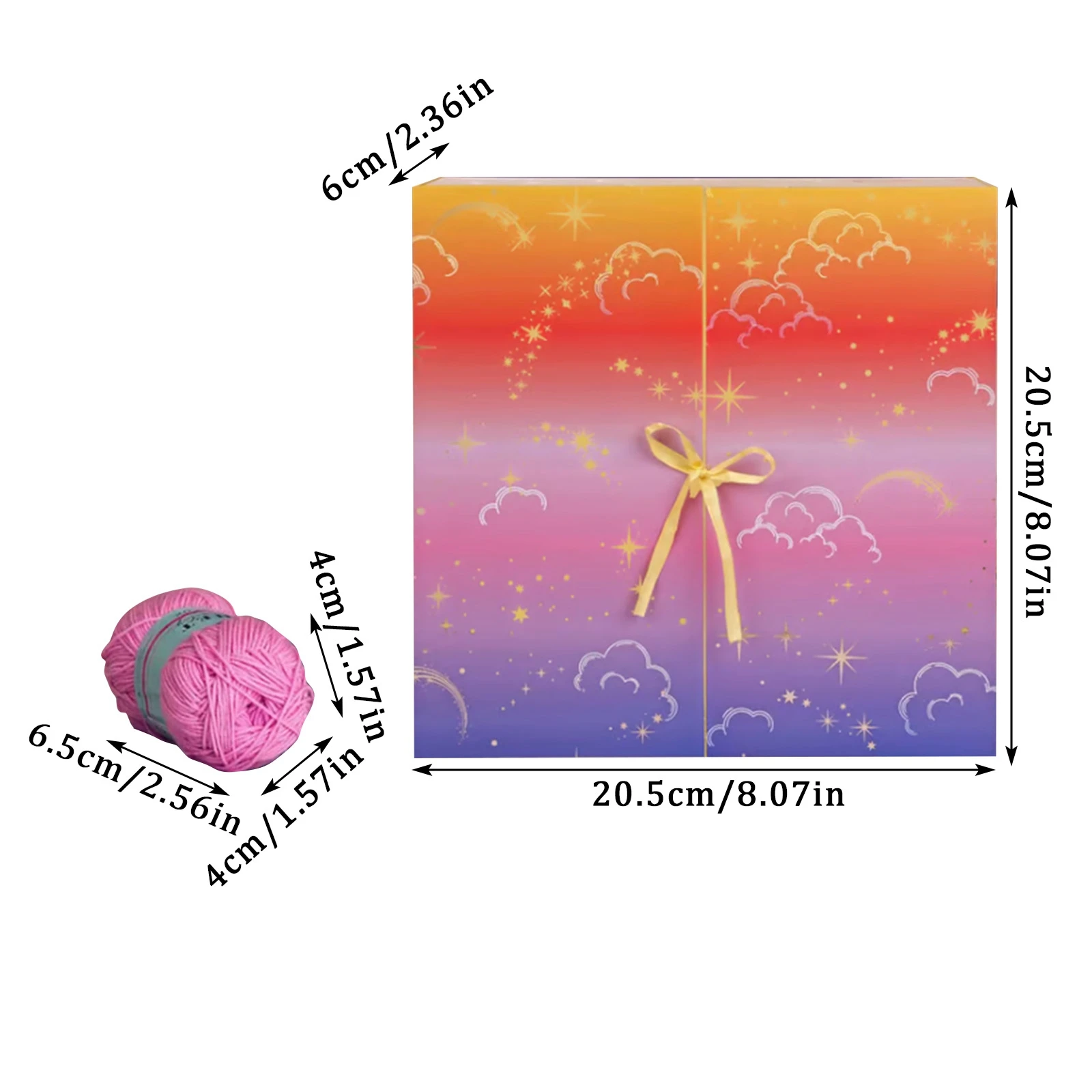 اليدوية الغزل الكروشيه الكرة من الغزل Diy بها بنفسك المواد عيد الميلاد تقويم القدوم صندوق أعمى 25 يوما مع البرنامج التعليمي Diy بها بنفسك الحياكة الأوشحة #6