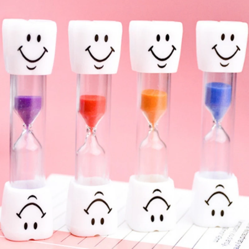 1-20PCS 3 Minutes Mini Colorful Sand Clock Timer Kids Brush Teeth Timer Creative Anti Fall Watch Hourglass Set Christmas Gifts