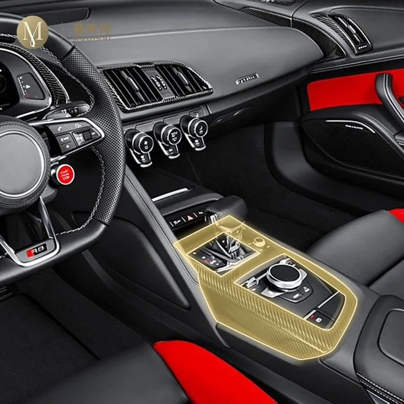 

Pre cutting car Interior PPF paint protection film console Scratch resistant repair TPU film refit For Audi R8 2016-2025