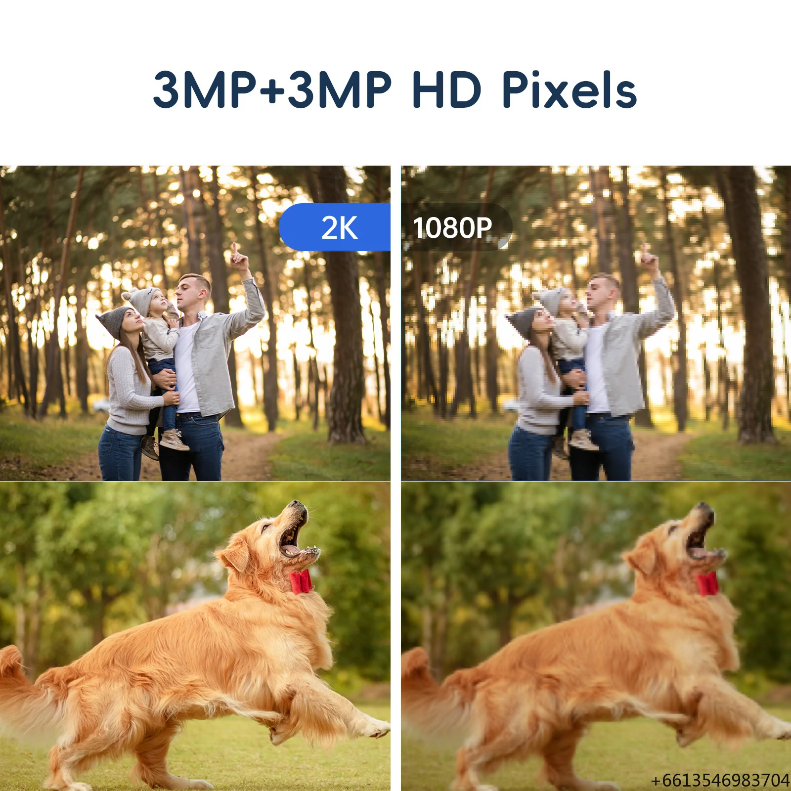 3MP Dual Lens WiFi Camera Wide Angle for 360 Human Motion Tracking Detection Cctv Camera Wireless With Large Storage