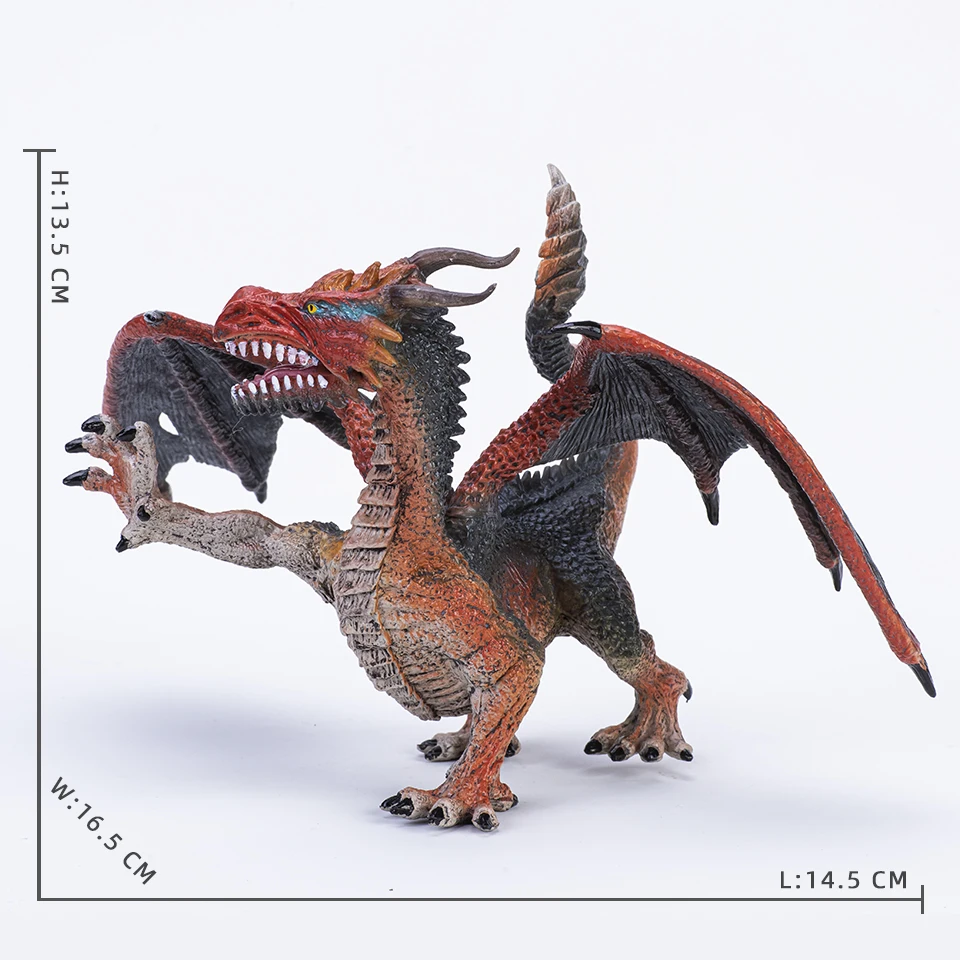 Original wilde Gold Magie Drachen Modell Tier Mythologie Tier simuliert Monster Action figur Warcraft Kinder Sammlung Spielzeug Geschenk – Detail 12