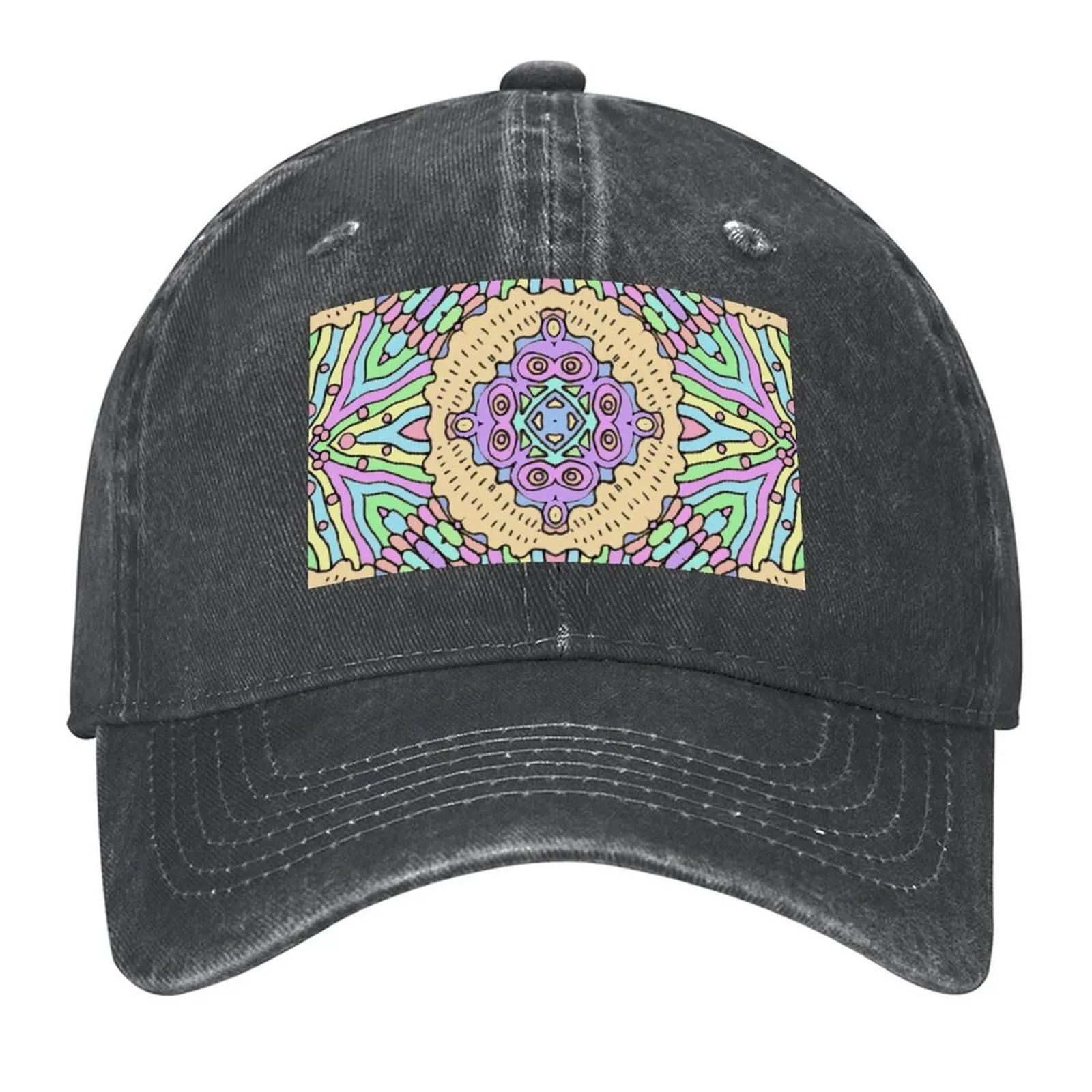 

Pastel Meditation Baseball Cap golf hat genuine luxury woman cap Rugby men's big size hat Women's Beach Men's