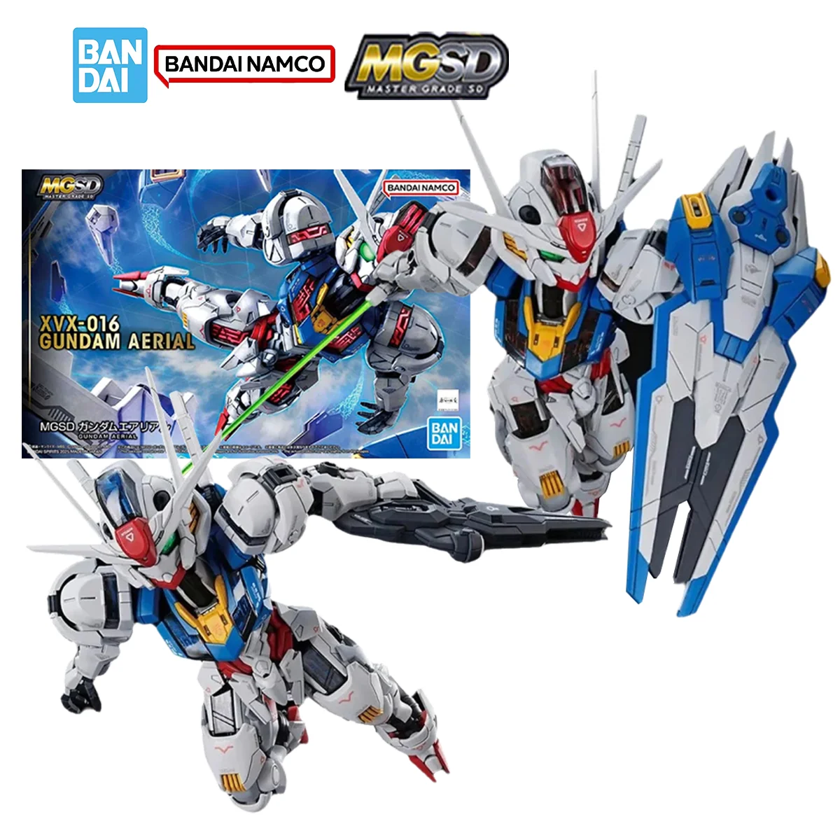 

Bandai MGSD 1/144 Gundam Model Kit Аниме Фигурка XVX-016 Gundam Воздушная Фигурка Gunpla Joints Подвижная Модель для Игрушек Подарки