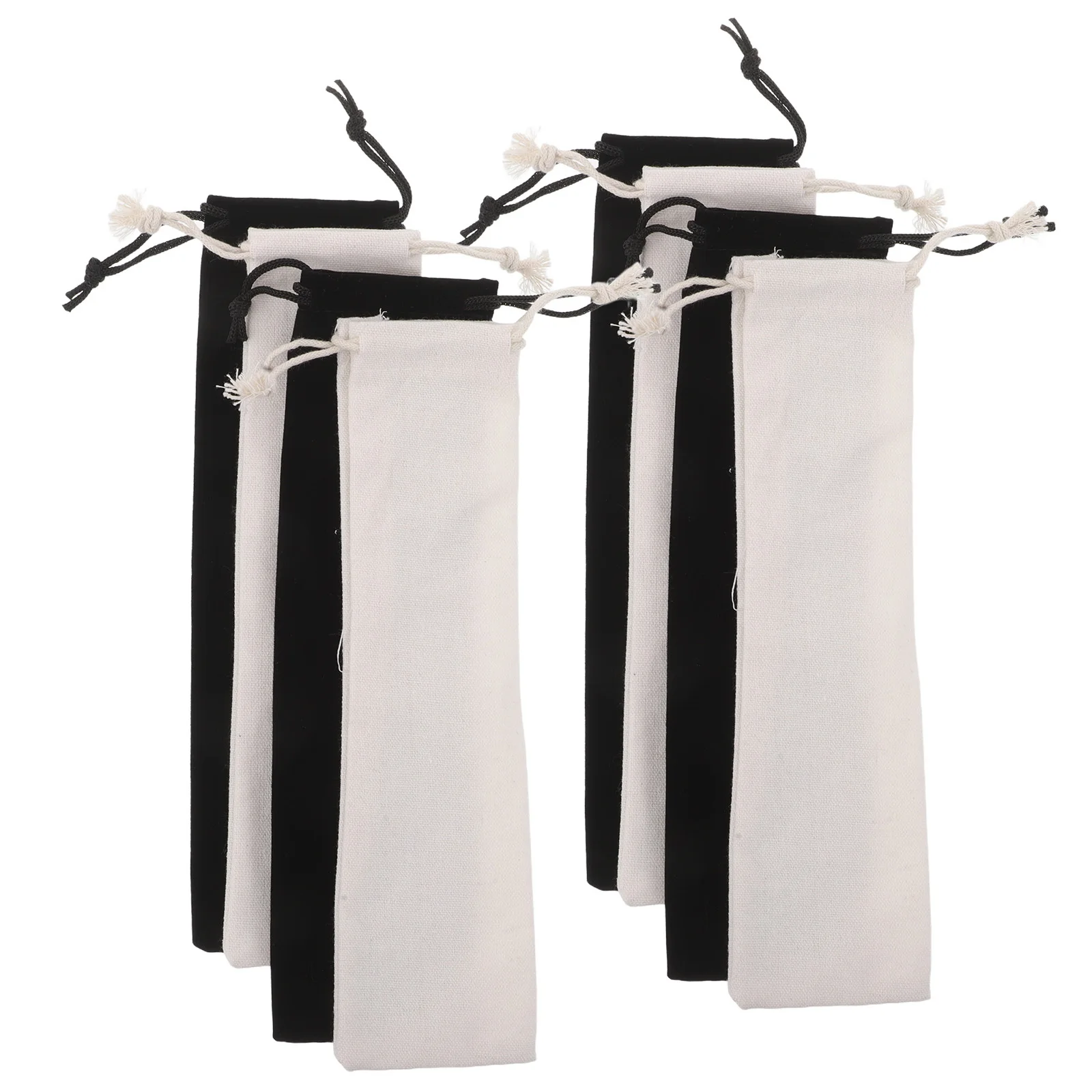 

20Pcs Travel Cutlery Storage Bag Reusable Cotton Linen Drawstring Pouch Portable Utensil Organizer for Camping Picnic Outdoor