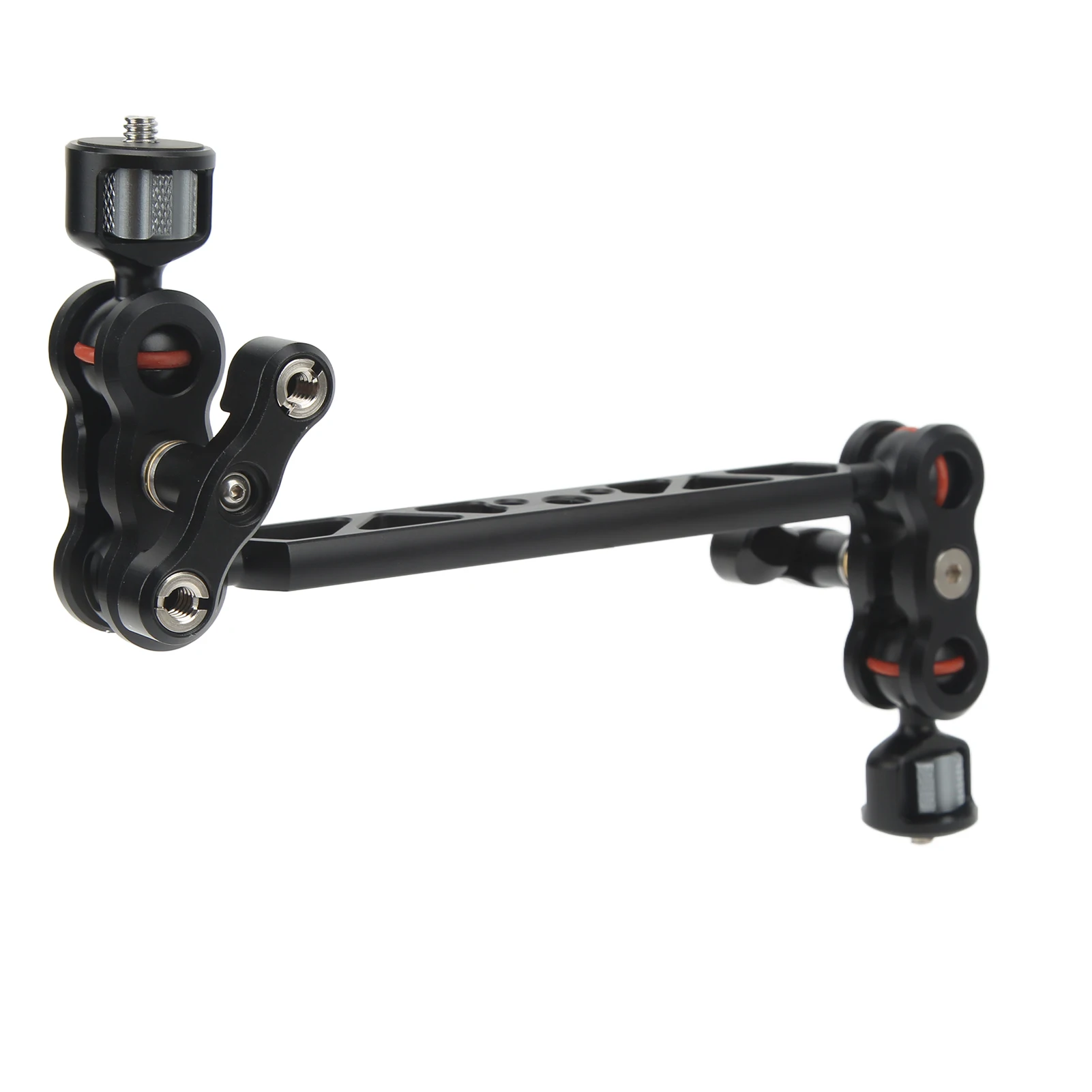 13in Camera Articulating Arm Dual Ballhead Extension Bar Adjustable Aluminum Alloy Magic Arm for DSLR Camera Monitor Fill Light