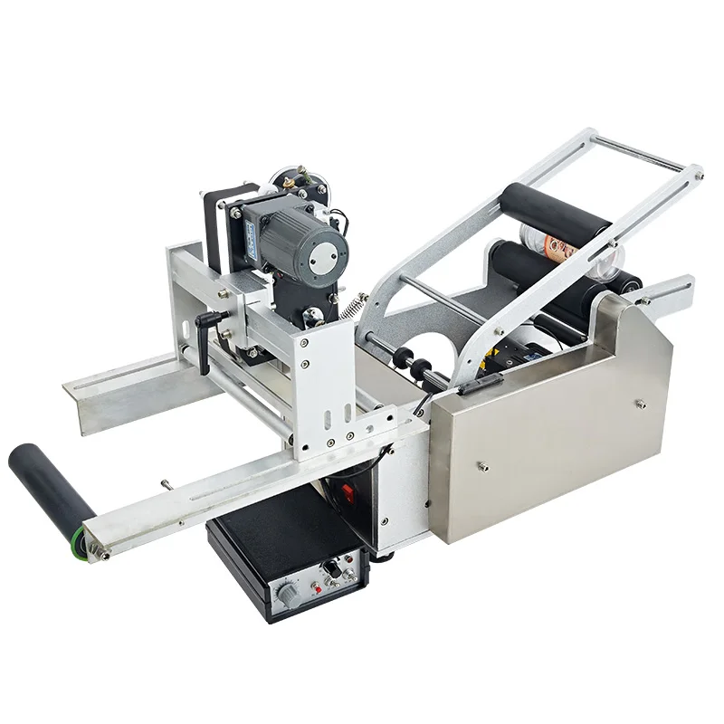 

KC-50D round bottle labeling machine plus coding machine, semi-automatic, automatic, manual labeling