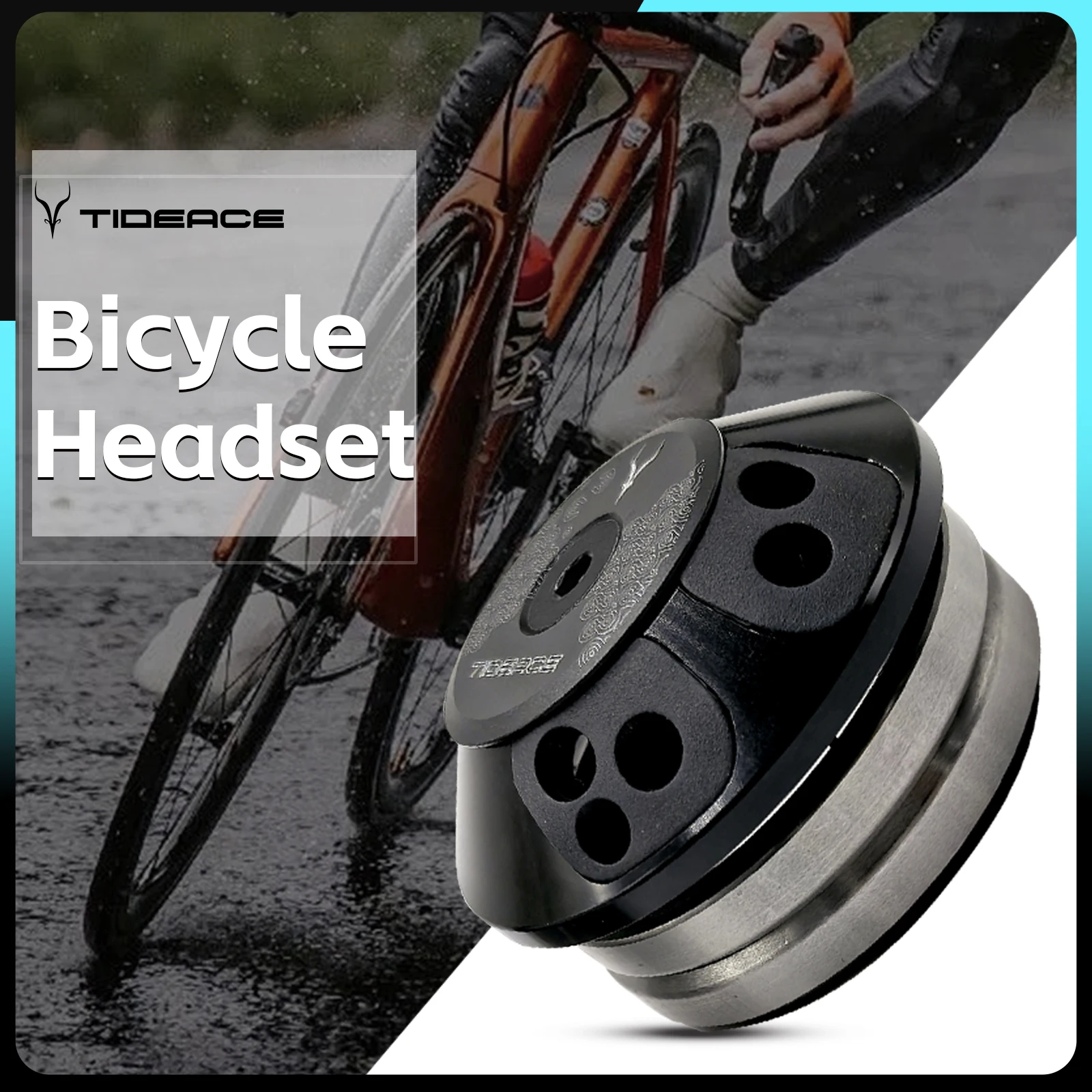 Alloy Bicycle Headset Spacer 52mm 28.6mm Fork Threadless Road Bicycle Headset Mtb Fork Steering Box MTB Bike Accessories