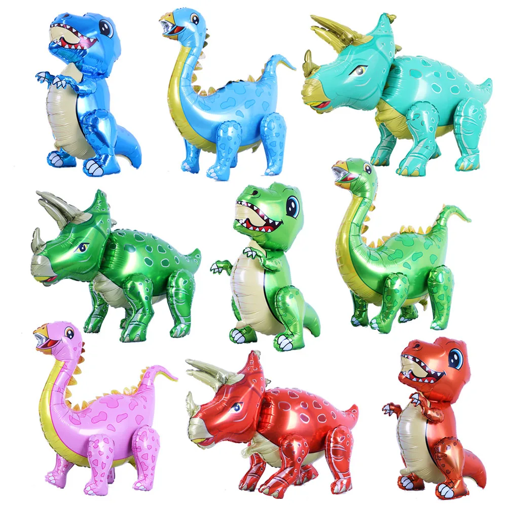 

1pcs 3D Giant Assemble Dinosaur Foil Balloon Animal Balloons Boy Childrens Dinosaur Birthday Party Decorations Balloon Kids Toys