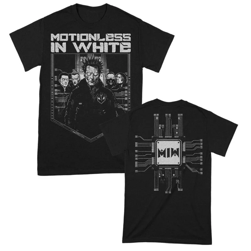 Motionless in White Demon Priest Tee, Metal-T-Shirt mit dunklem Okkultkunst- und Bandlogo-Print, Metal-Fan-Merchandise – Detail 6