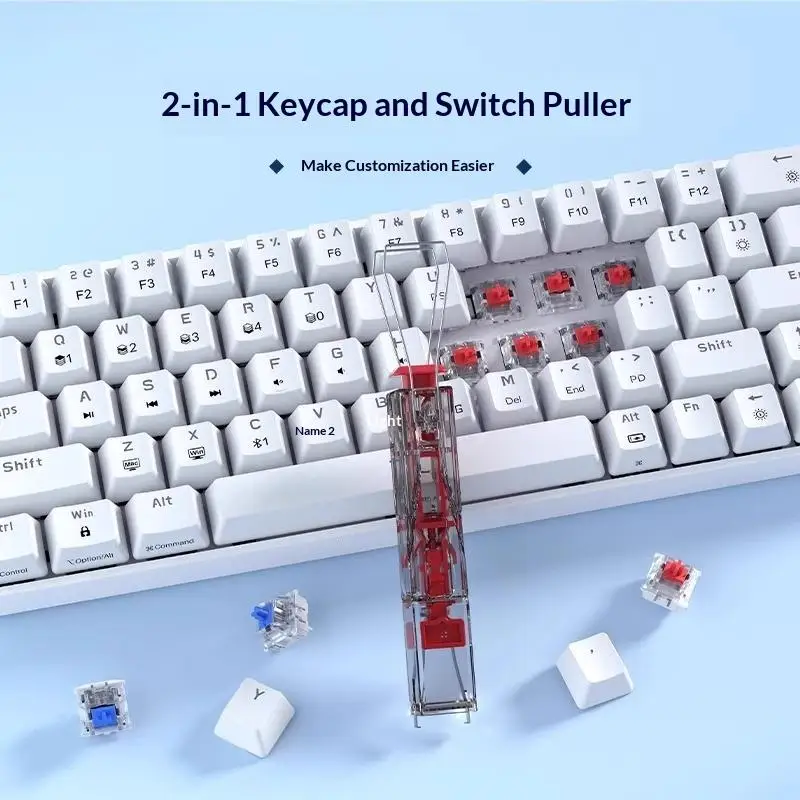 2 In 1 Multipurpose Switches Puller Durable Keycap Remover Hot Swap Tool for Quick Keyboard Maintenance