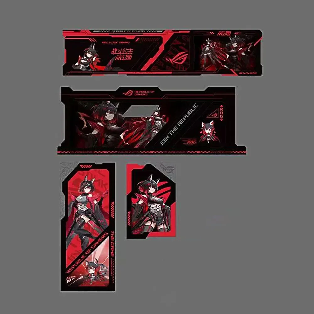 MOD ROG Helios GX601 Case Lightboard Kit,5V ARGB UV Laser Engraved Plate,PC Gamers Cabinet Shroud Refit Panel AURA SYNC