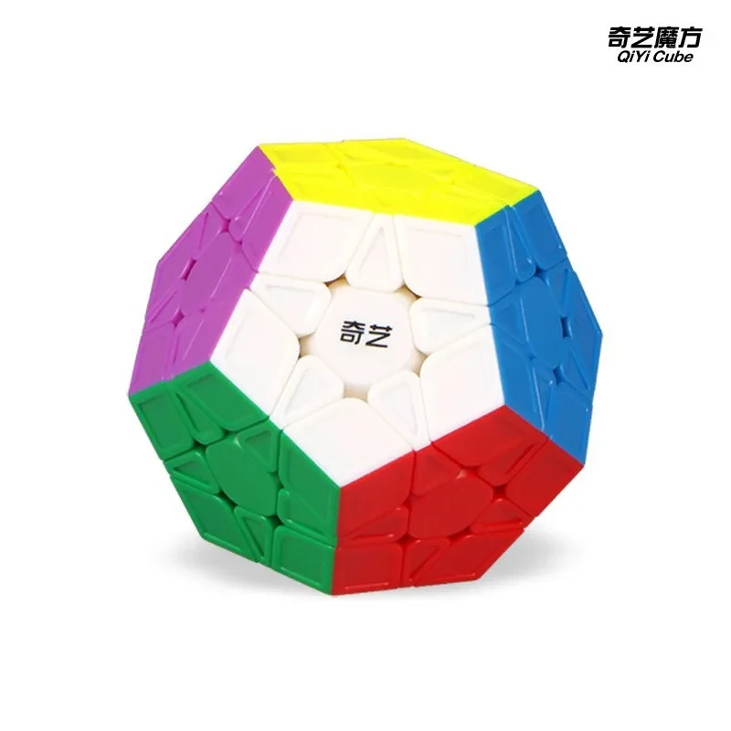 Qiyi 1pcs Children'S Toy Magic Cube 3x3 Dodecahedron Cube Sticker-Free Magic Puzzle Magic Cube Professional Educational Toy