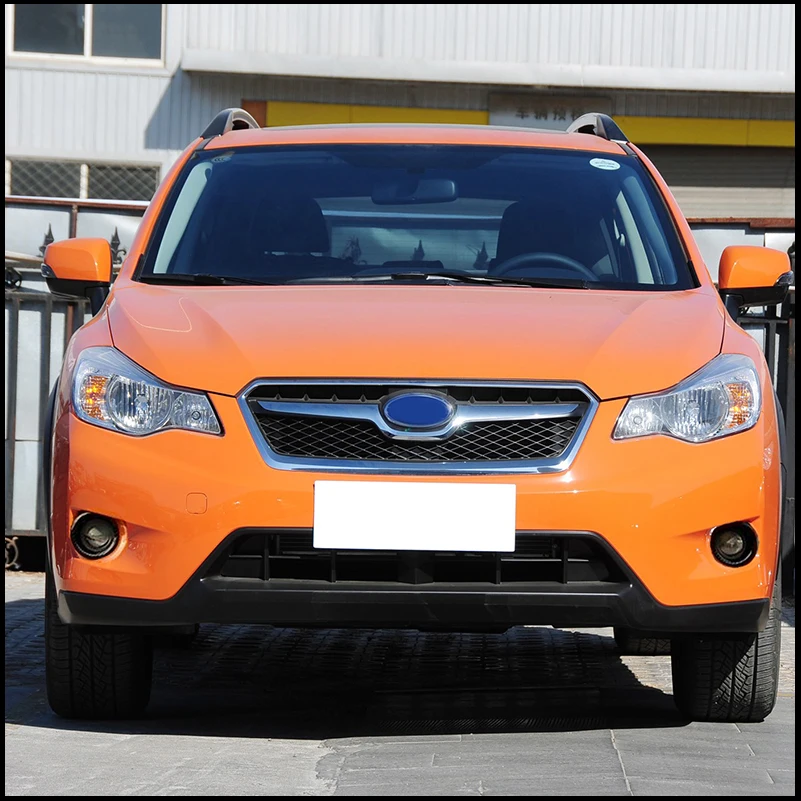 For Subaru XV 2012-2015 Fog light Lamp Cover Sticker Trim Decorative Frame Car Styling Auto Parts Accessories