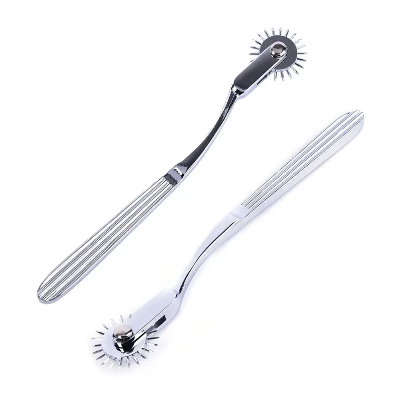 

New Stainless Steel Pinwheel Needles Wheel Roller Submissve Fetish Sex Slave Kit Sex Toy Nipple Clitoris BDSM Lesbian Women