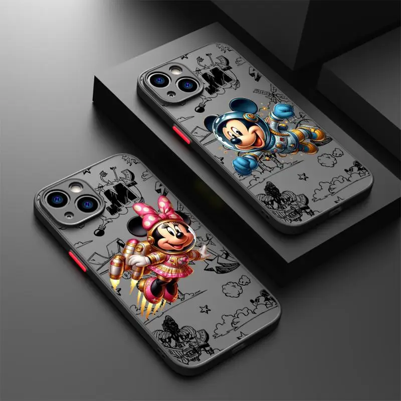 Etui na telefon Mickey Minnie Donald Duck do Apple iPhone 11 Pro Max 15 13 14 Plus 8 12 Mini SE XS Protective Sleeve Cover funda