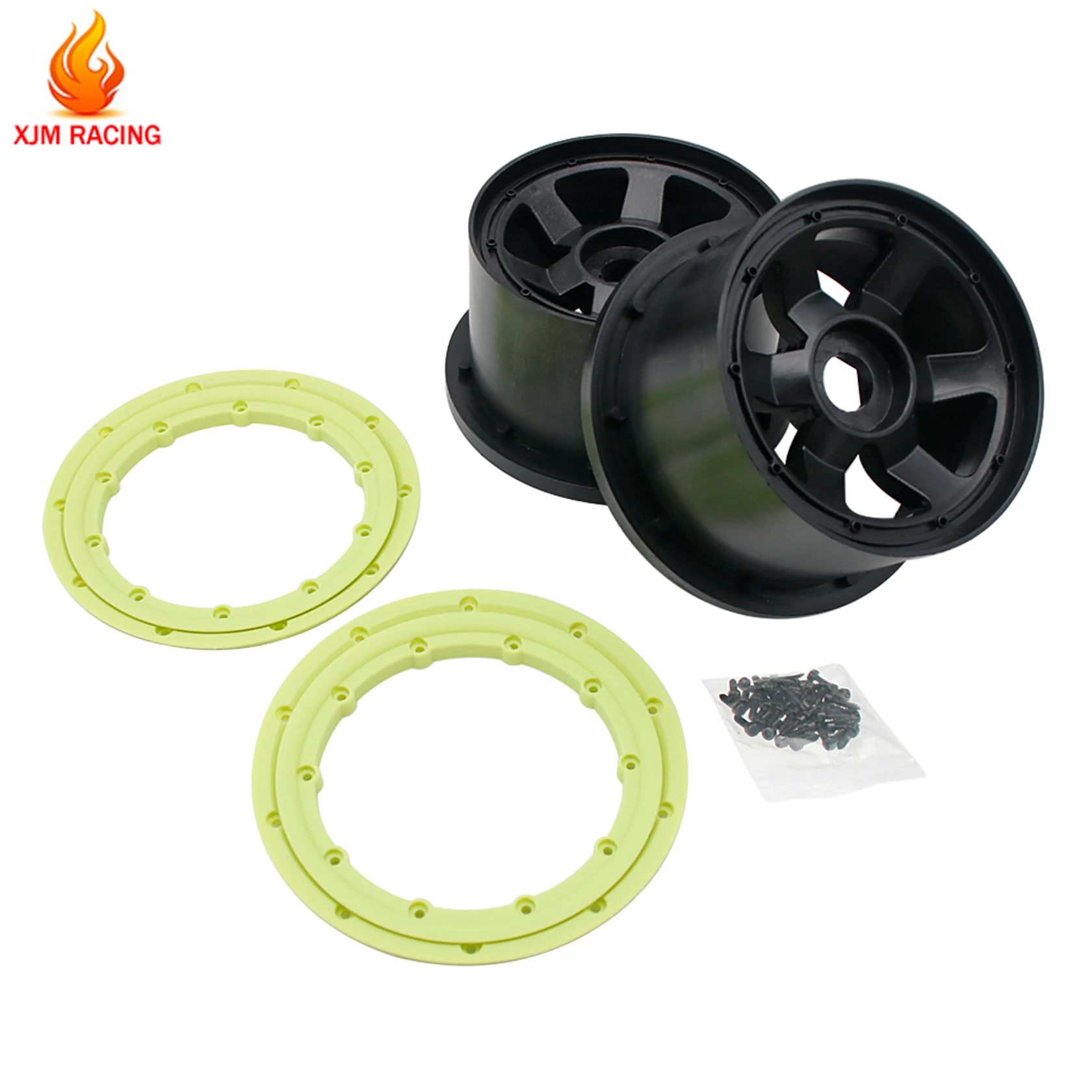 Nylon Achterwiel Hub 2 st voor 1/5 Hpi Rovan Rofun Kingmotor Baja 5b Ss Buggy Rc Auto Onderdelen