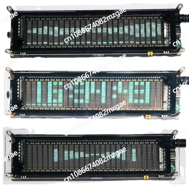 VFD2515 Sound Controlled Spectrum Analyzer Display - 5-12V Wide Voltage Input for Music & Audio Level Visualization