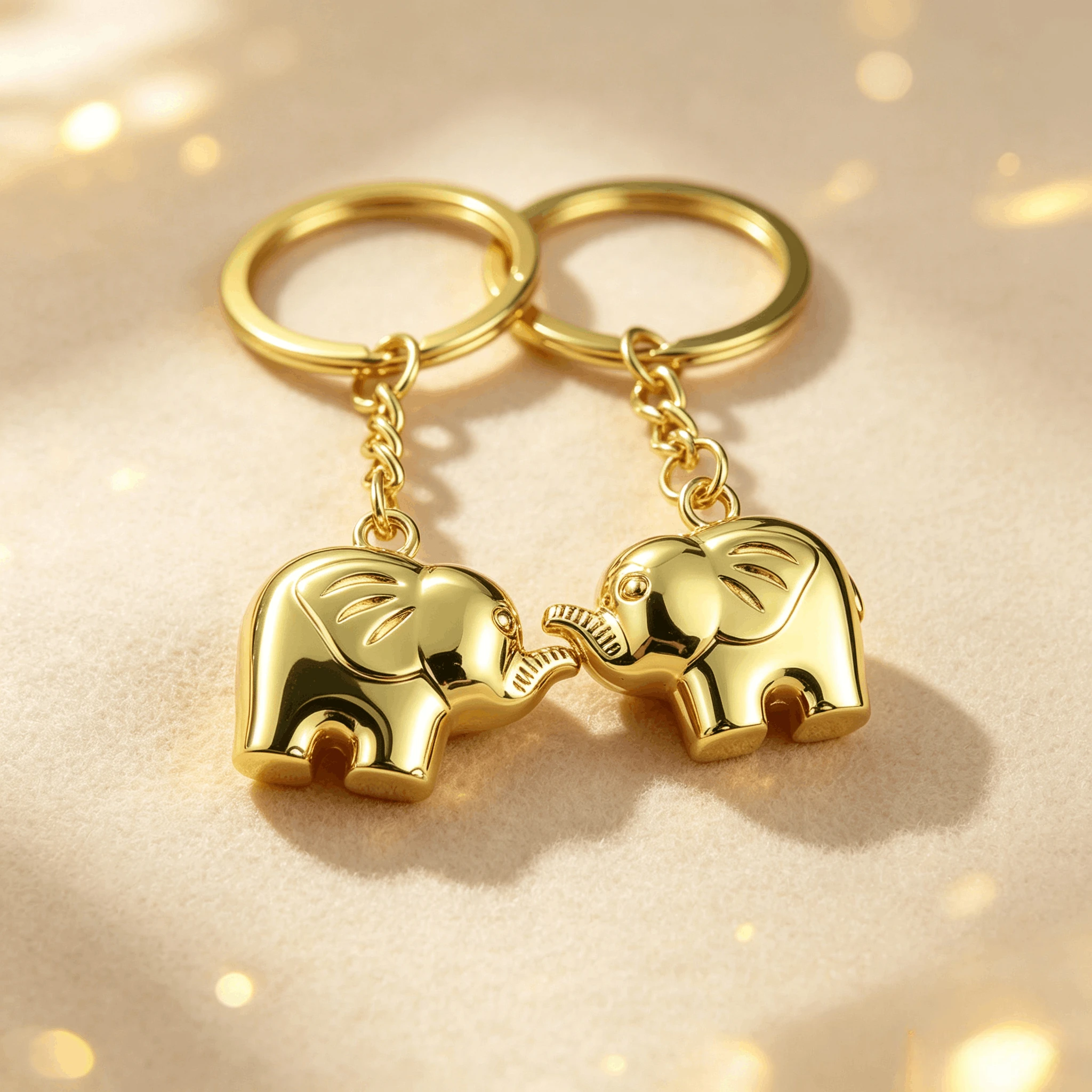 Elephant Keychain Riches Lucky Animal Key Chain Pendant Women Bags Charm Home Key Rings