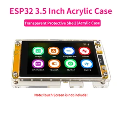 Acrylic Case for ESP32 3.5 Inch Capacitive Touch Screen Transparent Protective Shell 3.5mm for Arduino LVGL ESP32