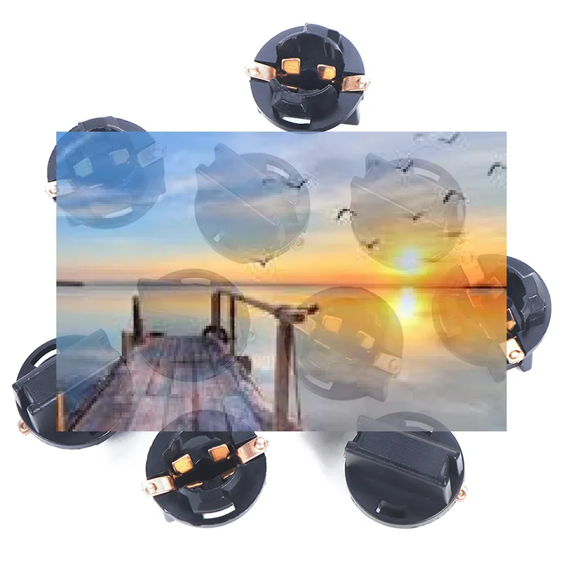 

。 10 шт. новые гнезда T10 для приборной панели, цоколь T10 W5W 168 192 194, вставные лампы с поворотным фиксатором, штекер для лампы приборной панели