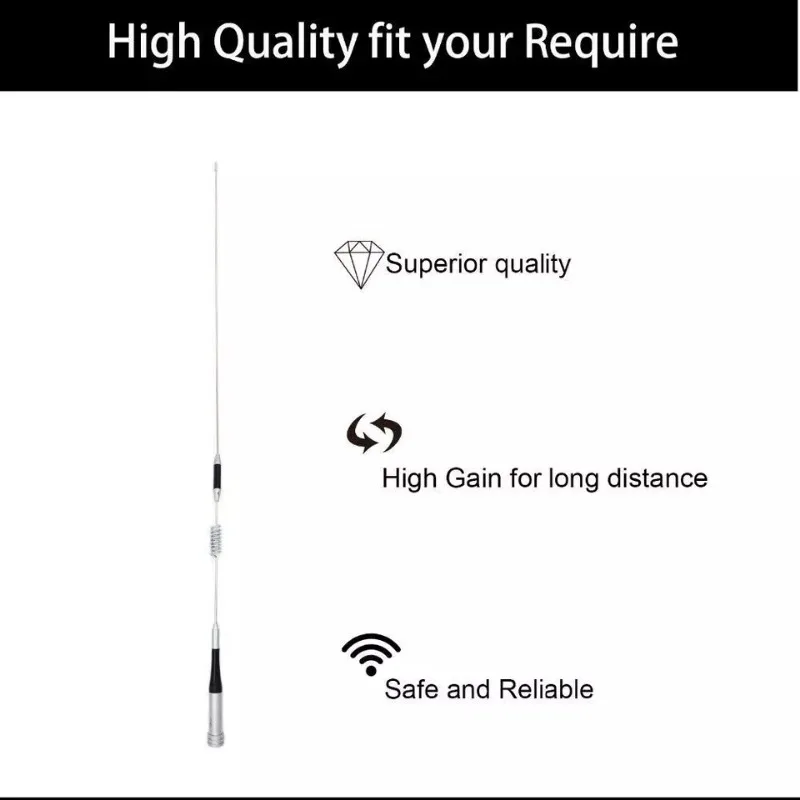 Diamond SG-M507 UHF/VHF dwuzakresowa antena radiowa 2.15dBi/5.5dBi o wysokim wzmocnieniu do radia samochodowego Yaesu BaoFeng Kenwood ICOM TYT QYT — zdjęcie produktu 6