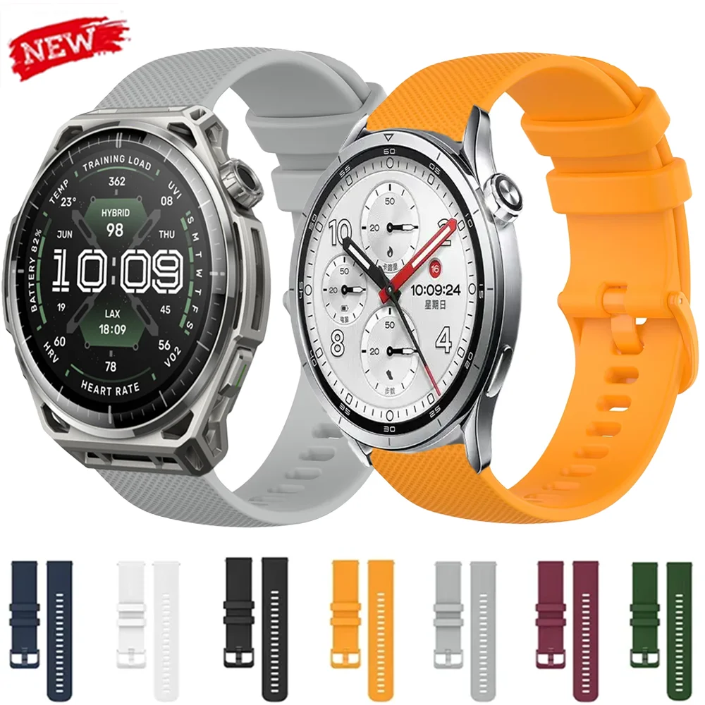 22mm 20mm Atmungsaktives Silikonarmband für Xiaomi Watch 5/S5-4-3-2 Oneplus Watch 4 3 Lite Armband Amazfit Balance 3 2 Bip Max 6 5
