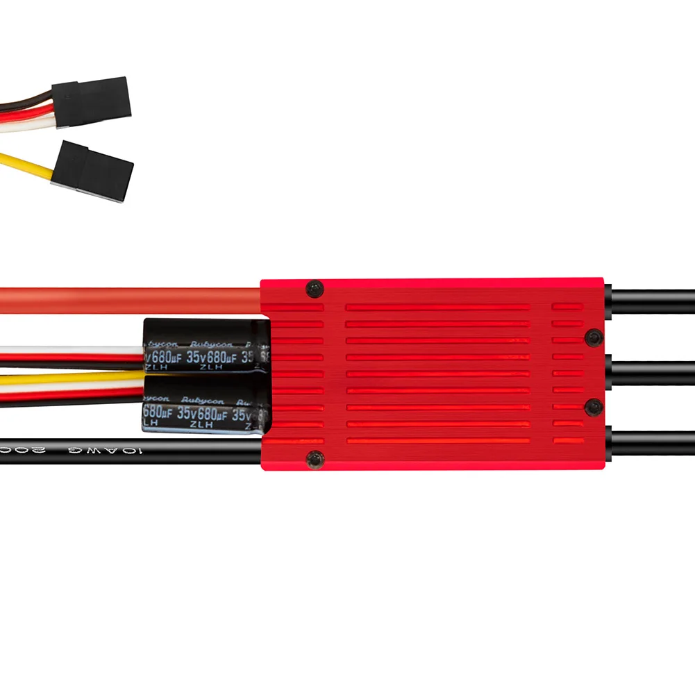 Hobbywing Skywalker 120A V2 Brushless ESC Speed Controllers 3-8S LiPo Compatible with 60-67inch 3D Fixed-wing Airplane DIY