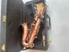 Neues gebogenes Sopransaxophon S-991, professionelles Saxophon aus rotem Antikkupfer 2