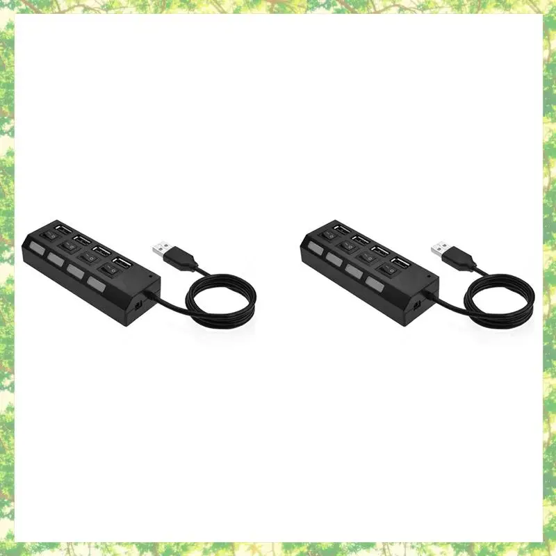 Smart-2X USB4 منفذ 2 الفاصل مع محور التبديل 4 فتحات محور التبديل المستقل USB2.0 Hub متعدد الوظائف