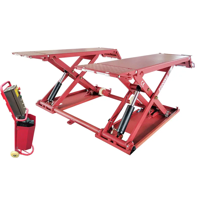 

2.5 ton small mobile mid rise car scissors lift platform electric scissor jack hoists car lifts portable scissors lift