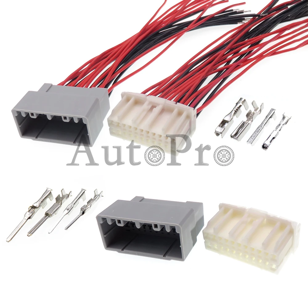 1 Set 22 Hole Car AC Assembly Composite Connector 368135-1 174515-1 Automobile Power Amplifier Wiring Socket