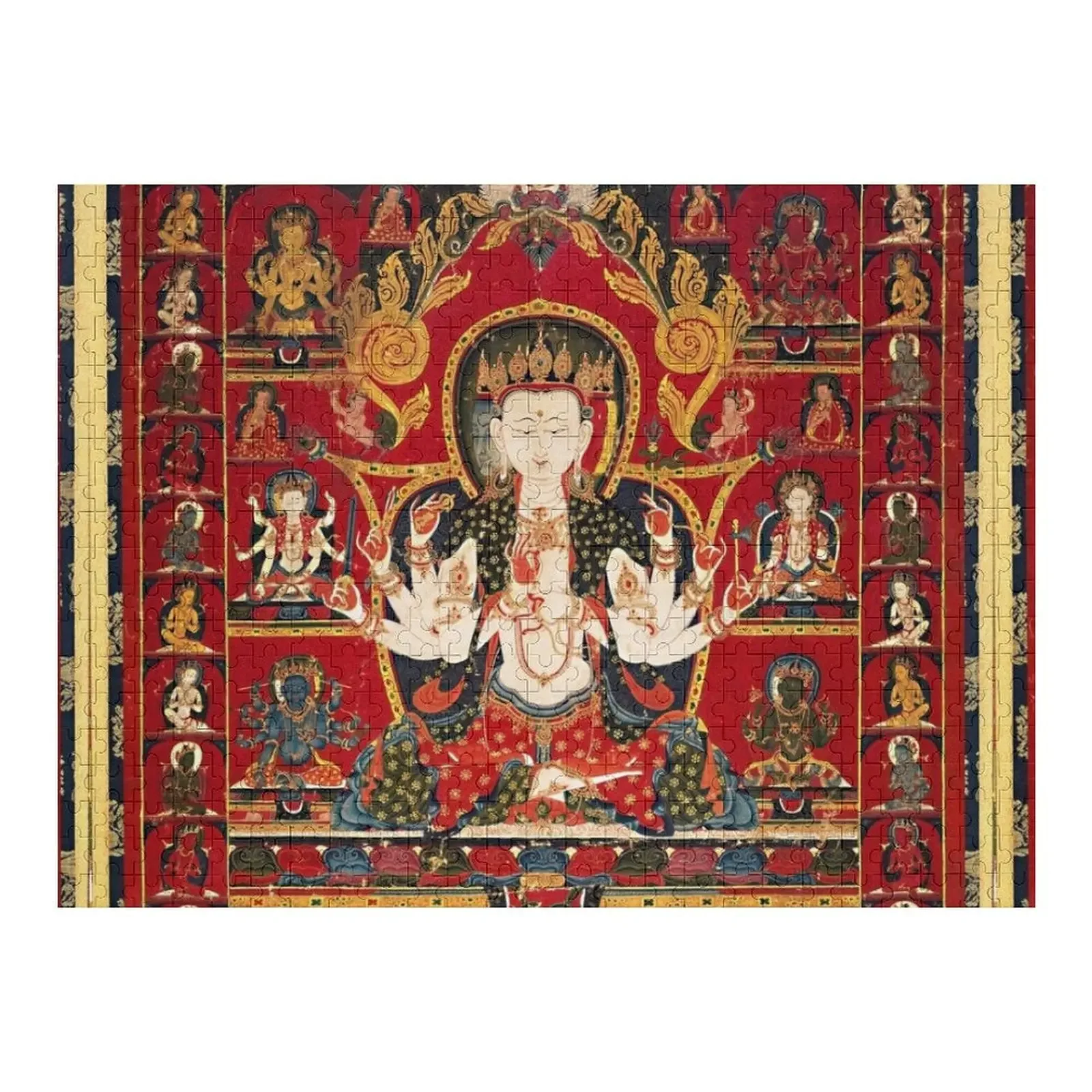 

Mandala 93 Pratisara Pancha Raksha 56 Deities Jigsaw Puzzle Personalized Gifts Toys For Children Wood Name Puzzle