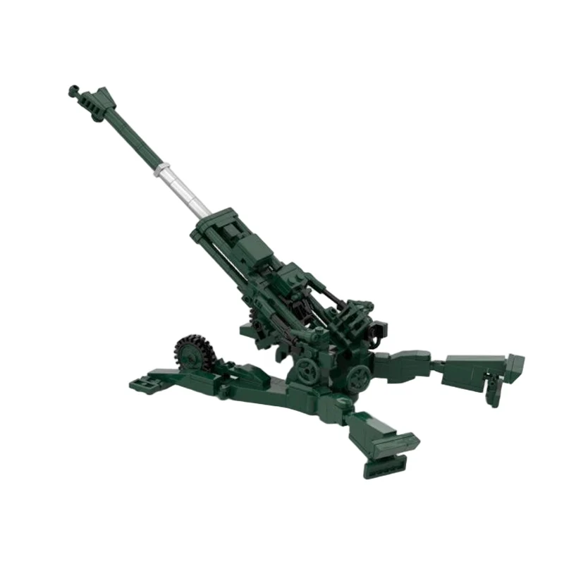 qwert M777 Towed Howitzer Model MOC Building Bricks War Equipment Modular Technology Gifts Holiday Assemble Children Toys Suit