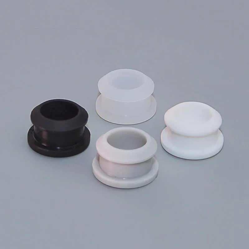 4 Colors Silicone Rubber Hole Caps 10.5-30mm T-type Plug Cover Snap-on Gasket Blanking End Cap Seal Stopper Rubber Plug 2 colors