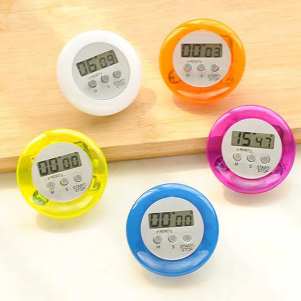 LCD Digital Kitchen Calculagraph Countdown Magnetic Timer Back Stand Cooking Time Count UP Alarm Clock