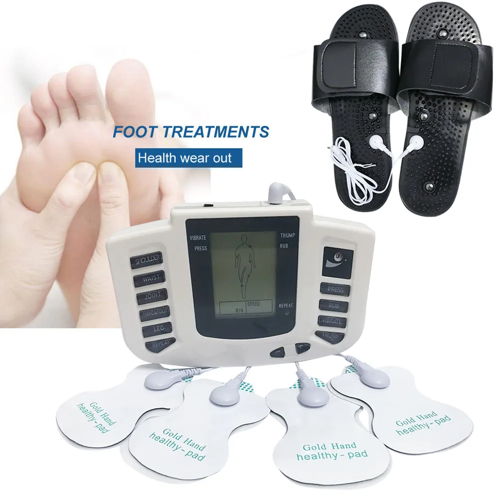 Fysiotherapie Tientallen Apparatuur Voor Body Terug Voet Massager Eletric Spierstimulator Ems Tens Machine Massage Gereedschap Gezondheidszorg