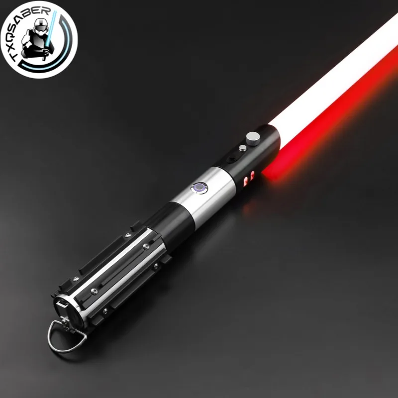 

TXQSABER Дарт Вейдер световой меч неопиксельные гладкие качели тяжелый дуэльный лазерный меч металлическая ручка ПК лезвие игрушки для косплея подарки