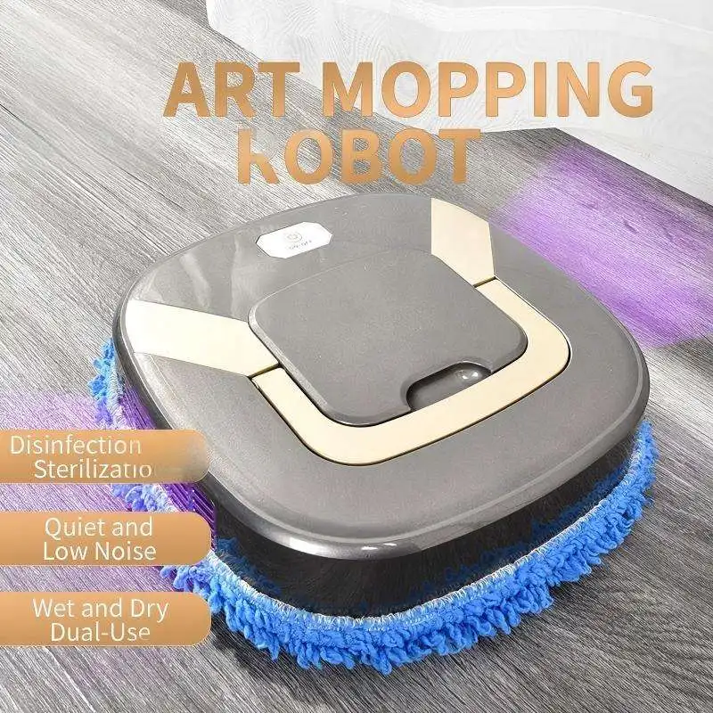 Electric New Humidifier Sweeping Robot, Household Cleaning Robot with Brushless Motor and USB Power Supply