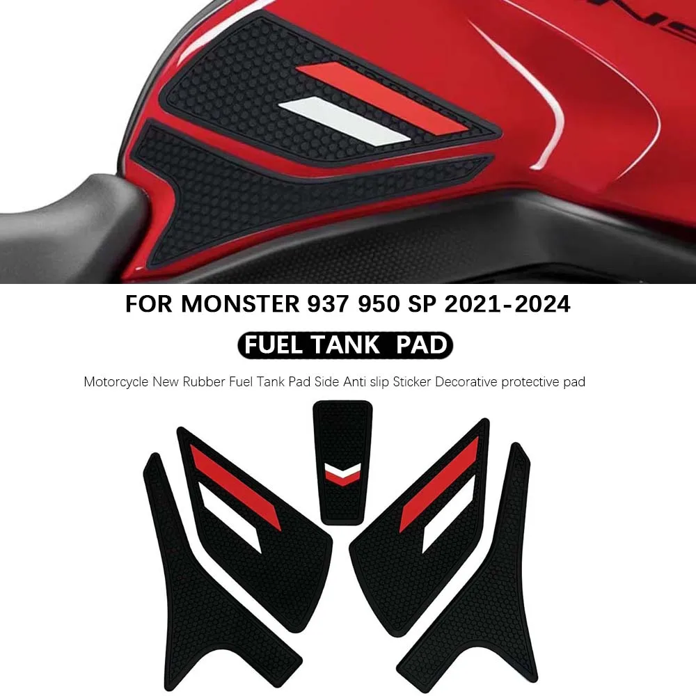 Motorcycle FOR DUCATI MONSTER 937 950 SP Accessories Fuel tank sticker Rubber Fuel Tank Anti-slip protective Stickers 2021-2023