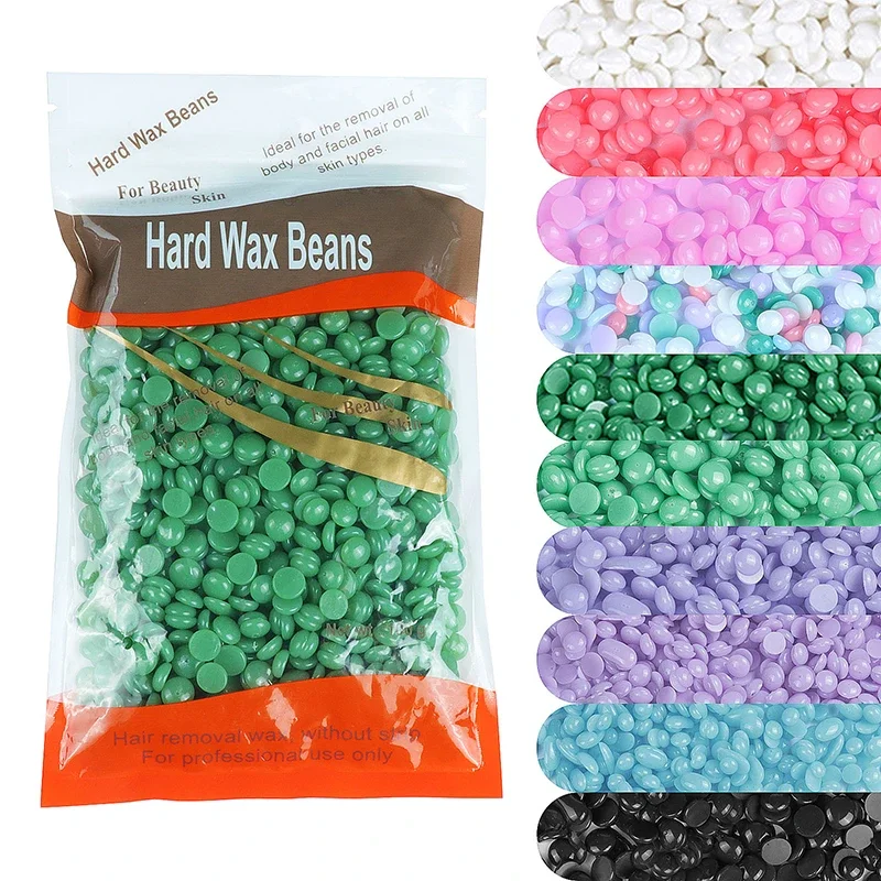 50g/Pack Hot Film Wax Beans, Hard Wax Beads for Hair Removal Bikini Arm Face Legs Unisex Painless Depilatory Wax for travel Use view 4