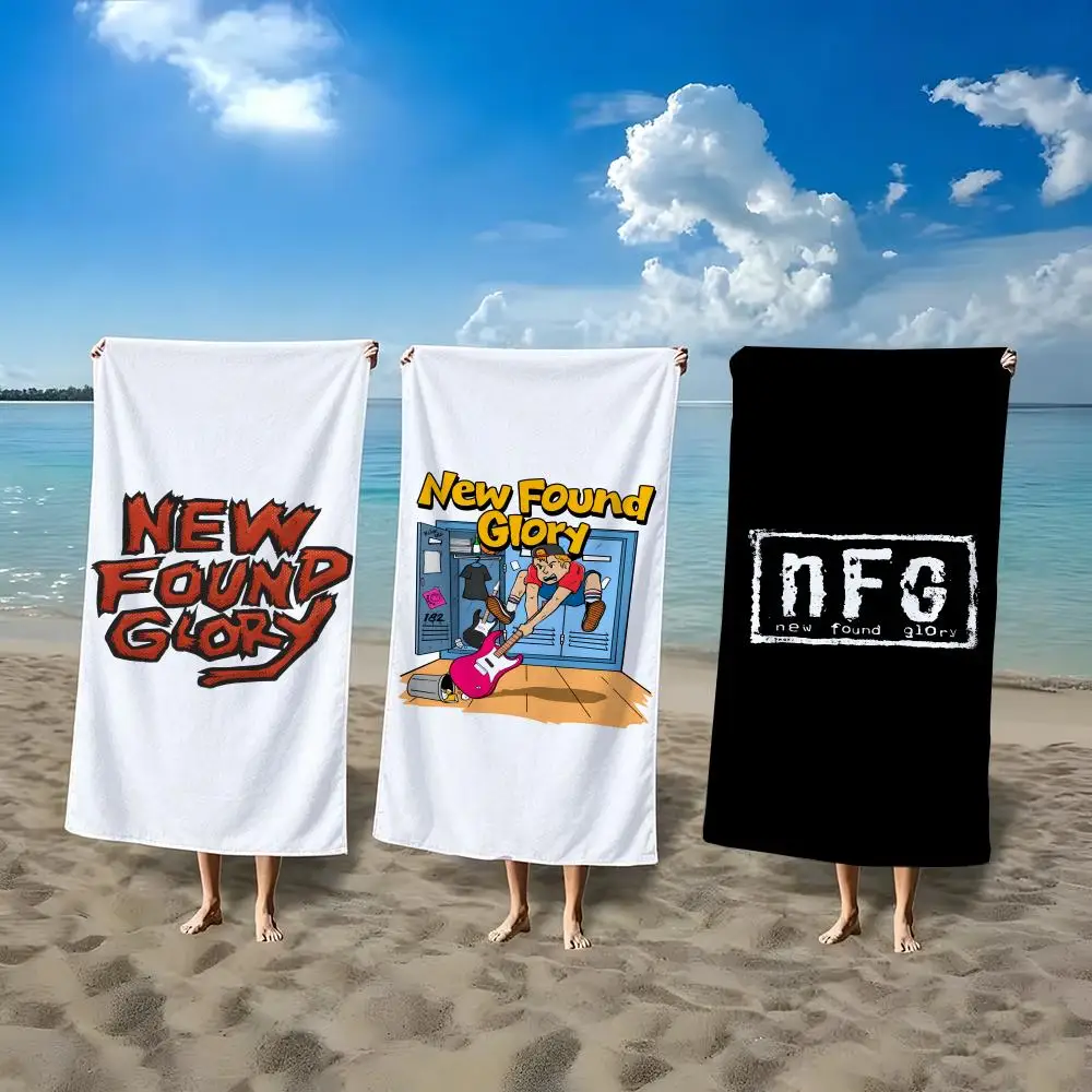 Rock Bands LOGO N-New Found Glory Towel ultra-fine fiber quick drying absorbent bath towel, outdoor swimming sports towel