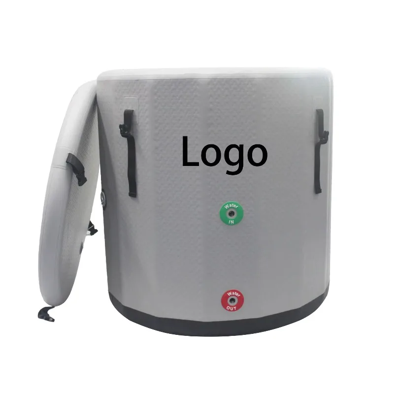 

Xiangyin Custom Logo Portable Bath Tub Round Gray Ice Barrel Ice Bath With Ice 2024