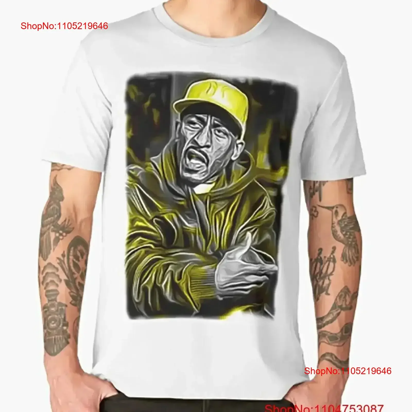 rakim T Shirt rapper classic rap hip hop vintage Washed Soft streetwear Casual Versatile Top For Everyday Wear homme vintage