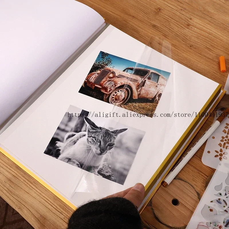 

18-дюймовый DIY вискозный фотоальбом, паста для семейной детской памяти, липкая книга, домашний декор, подарок на день рождения для свадебных путешествий