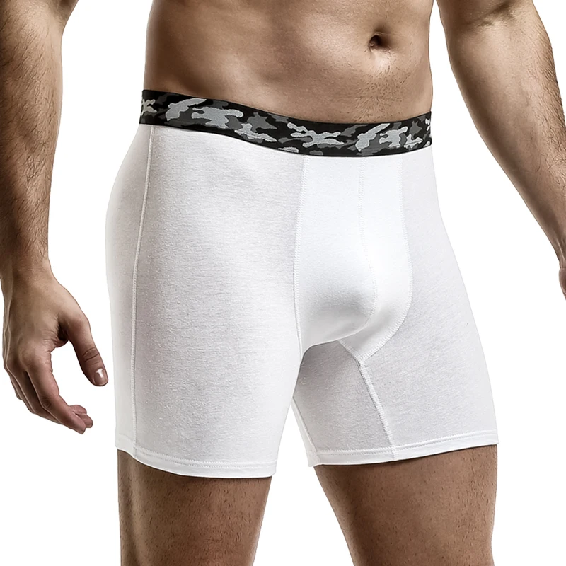

Plus Size Men's Underwear, Anti-Wear Leg Cotton Pants, Sports Fat Guy Pants, Boxer Briefs, Running Breathable Youth Underwear