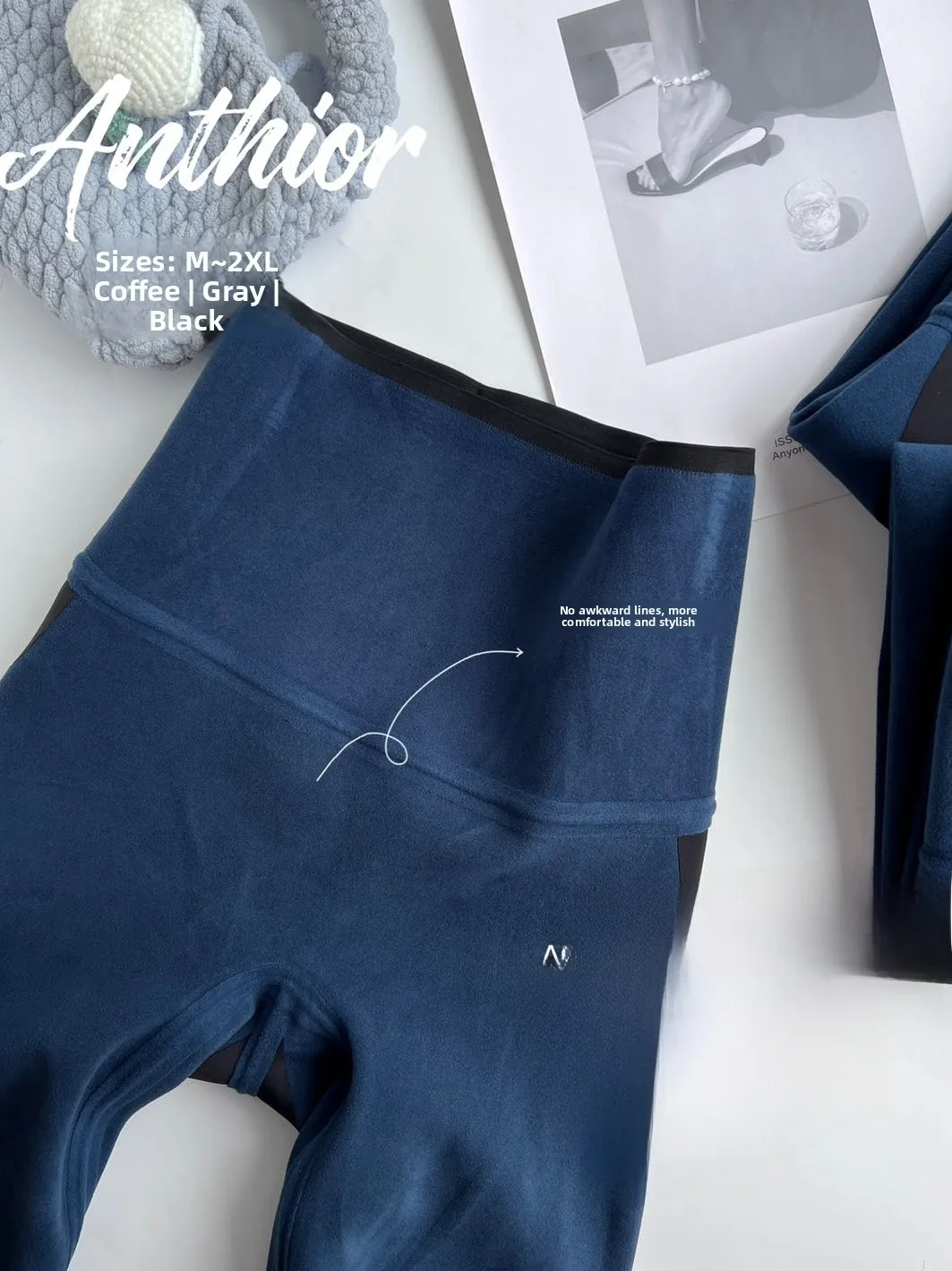 

High Waist Fce Lined ark Skin Yoga Fitn Pants Women's Slimming Tummy Control Boting Pants Sea Bath Pants