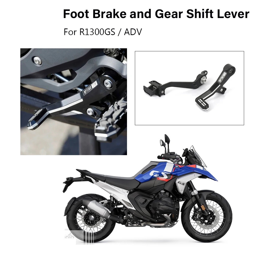 

Motorcycle Rear Foot Brake Pedal Lever Accessories CNC Aluminum For BMW R1300GS Adventure GS1300 R 1300 GS ADV 2023 2024 2025