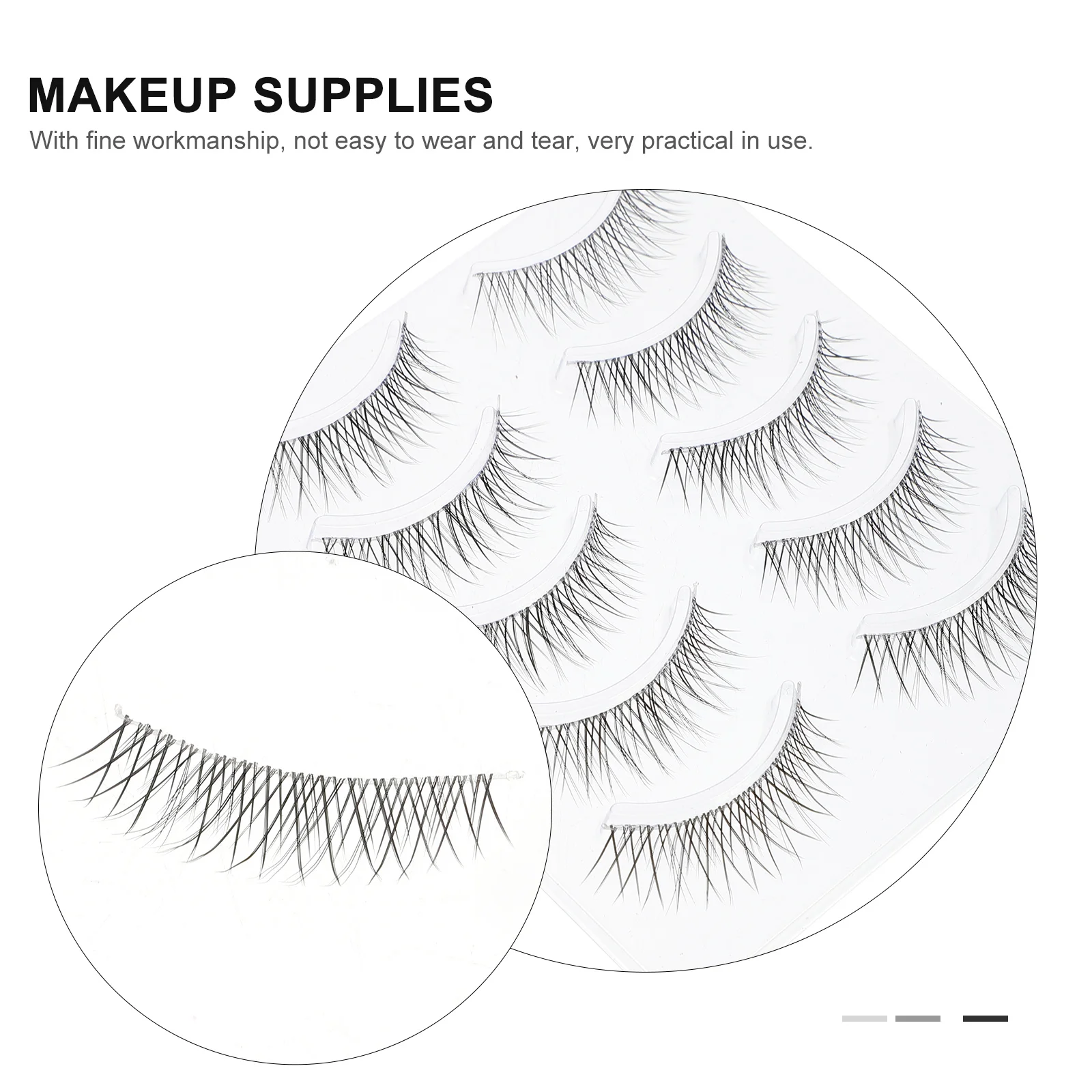 Pestañas postizas cruzadas naturales, diseño delgado 3D, pestañas de fibra sintética reutilizables para fiesta de boda, maquillaje de uso diario